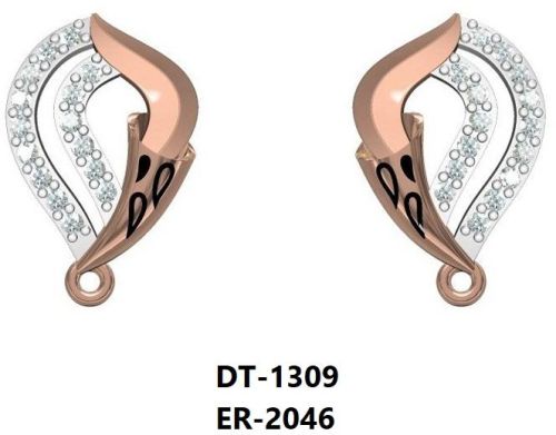 Polished ER-2046 Ladies Gold Earring