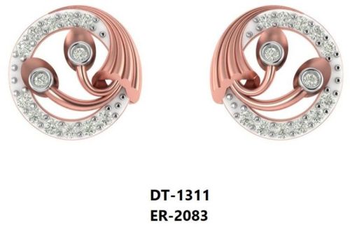 ER-2083 Ladies Rose Gold Earring