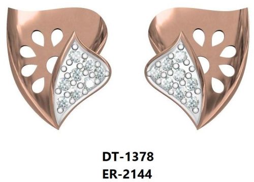 Polished ER-2144 Ladies Gold Earring