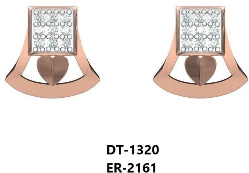 Polished ER-2161 Ladies Gold Earring