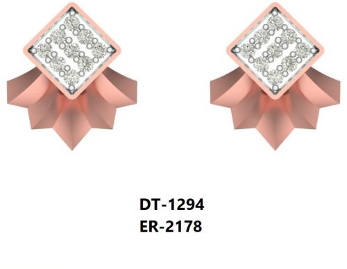 ER-2178 Ladies Rose Gold Earring