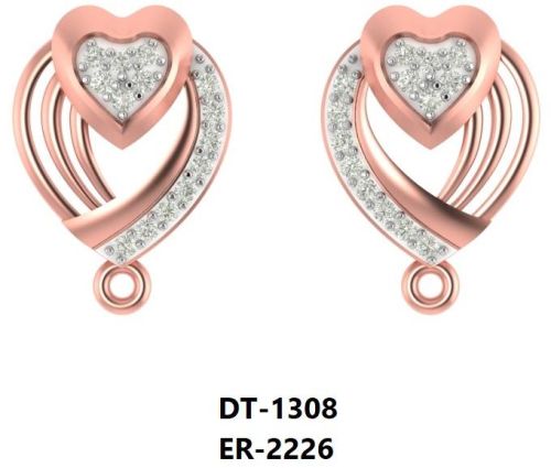 ER-2226 Ladies Rose Gold Earring