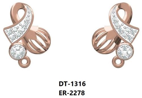 Polished ER-2278 Ladies Gold Earring