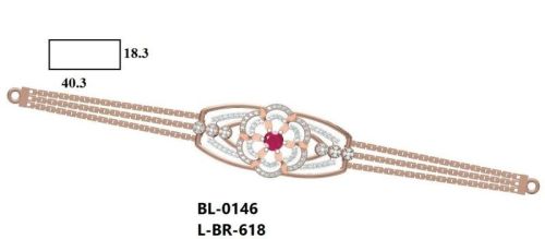 L-BR-618 Ladies Gold Bracelet