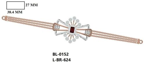 L-BR-624 Ladies Gold Bracelet