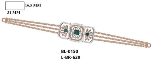 L-BR-629 Ladies Gold Bracelet