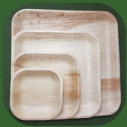 Plain Disposable Areca Leaf Plate For Serving Food