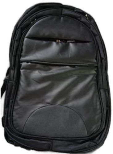 Plain Leather School Bag, Color : Black