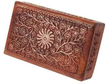 Polished Wooden Jewelry Box, Shape : Rectangular