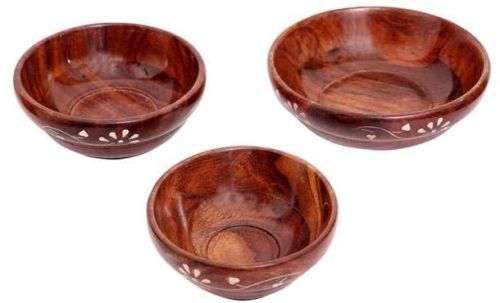 Wooden Bowl Set, For Gift Purpose, Hotel, Home