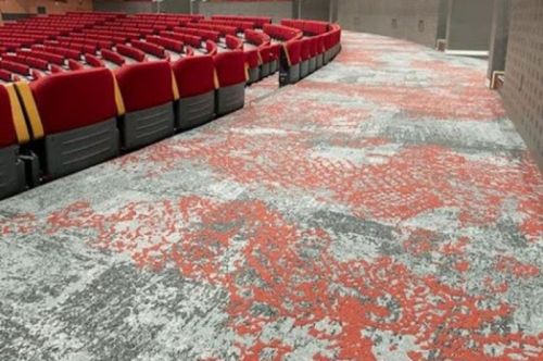 Printed Cotton Auditorium Carpet Flooring, Packaging Type : Roll