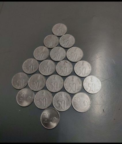 50 Paise Old Coins, Shape : Circle