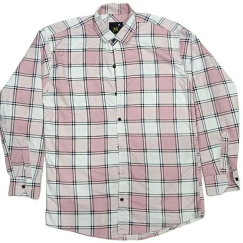 Cotton Men Casual Check Shirt, Technics : Washed