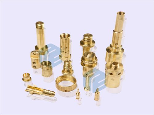 Polished Brass Auto Temperature Sensor Components for Automotive Use