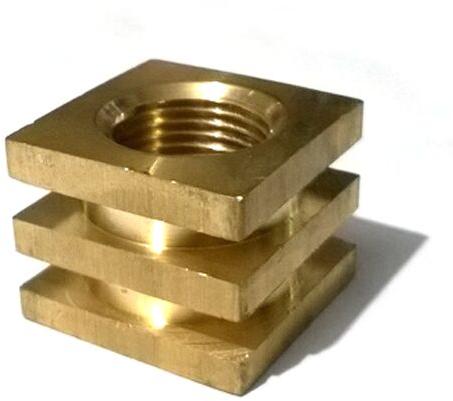 Polished Brass Square Inserts For Electrical Fittings