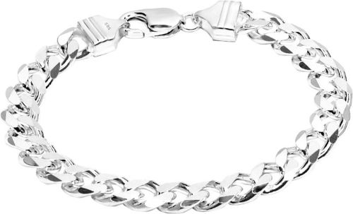 Polished Silver Curb Bracelet, Packaging Type : Plastic Packet