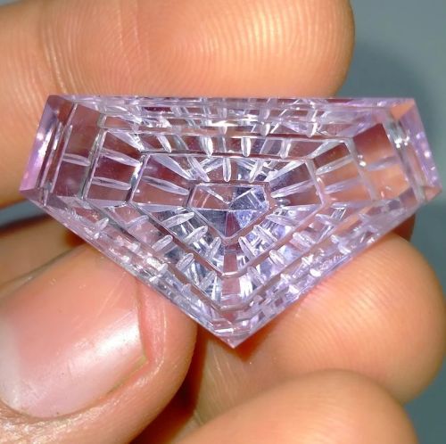 Amethyst Fantasy Cut Carving Gemstone