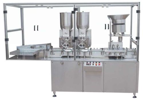 Automatic Injectable Powder Filling With Rubber Stoppering Machine