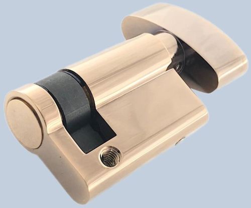 Rose Gold 45mm Half Cylinder Lock For Door Use