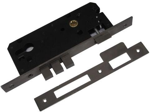 Z Black 45mm Double Door Mortise Lock