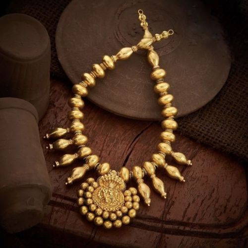 Antique Gold Krishna Necklace