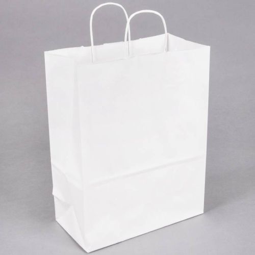 White Kraft Paper Bag, Technics : Machine Made