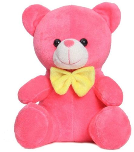 Polyester Fiber Stuffed Teddy Bear, Length : 18 Cm