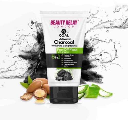 4 Coal Activated Charcoal Peel Off Mask With Argan Oil