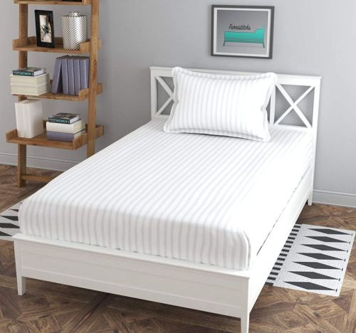 51x87 Inch Hotel Single Bed Sheets, Technics : Machine Made