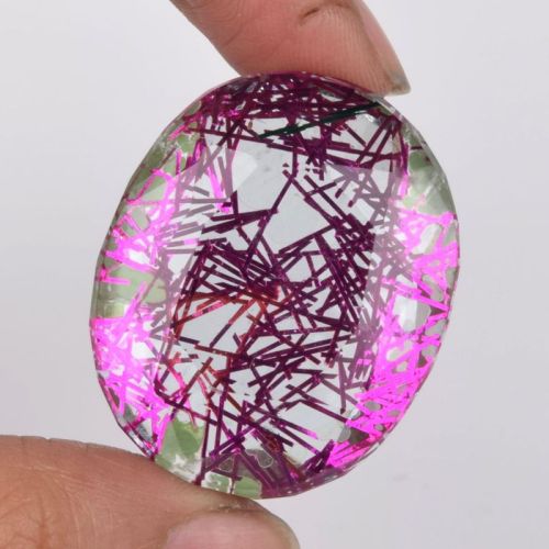 Imrangems Dubal Pink Rutile Gemstone