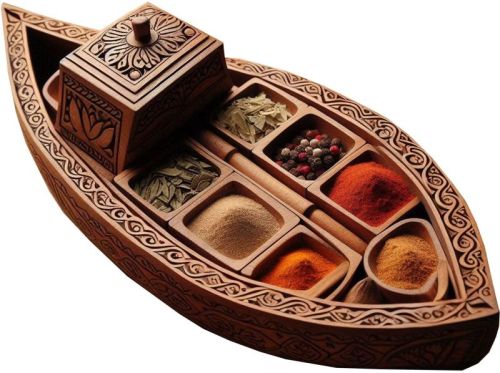 Kerala Vallam Model Spice Box (without Spice)