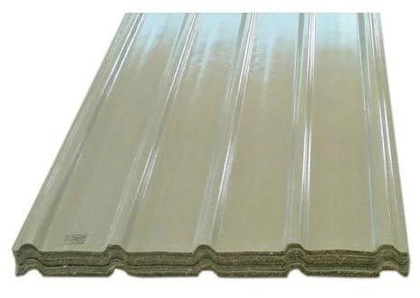 Rectangular Non Polished FRP Sheet, For Roofing Use, Color : Blue, Creamy, Light Green, Orange, Transparent