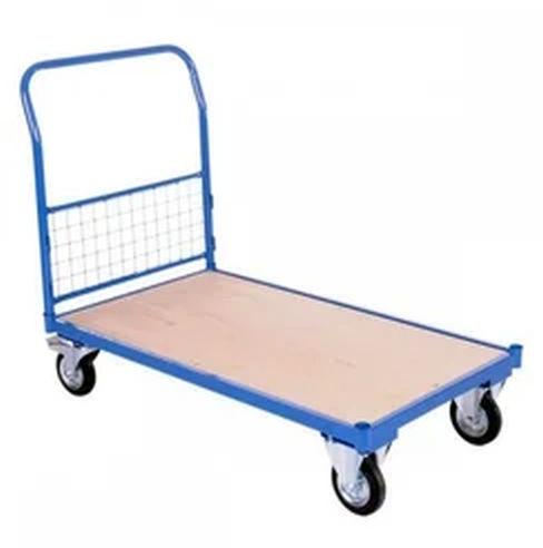 Cranetech Equipments Powder Coated Metal Material Handling Platform Trolley For Airport, Warehouse, Industrial