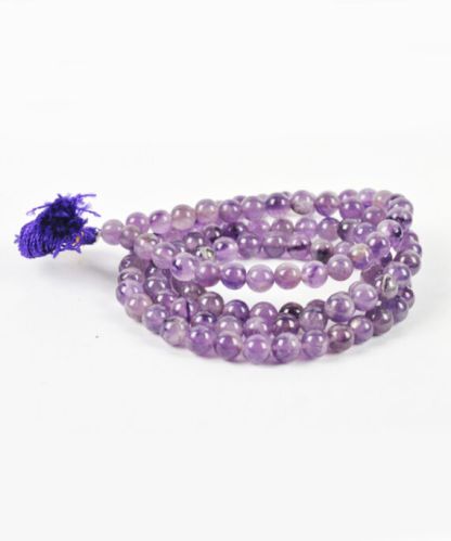 Polished Amethyst Jap Mala For Japa