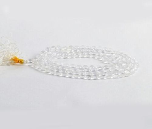 Polished Crystal Jap Mala, Color : Transparent