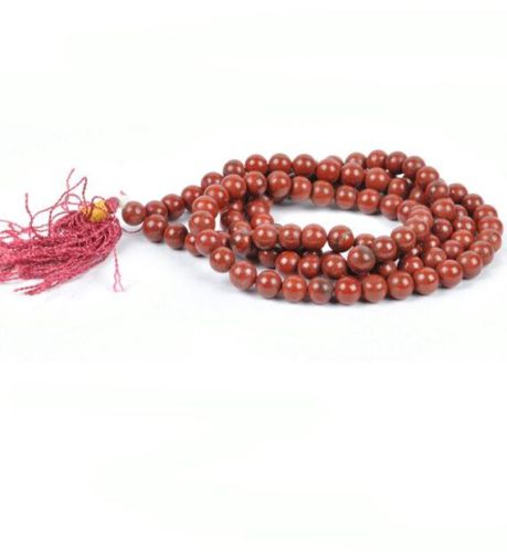 Polished Red Jasper Jap Mala For Japa, Religious