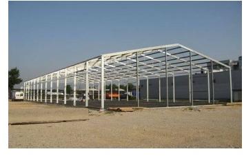 Stainless Steel Pre Engineering Building Structure For Supermarkets, Warehouse, Badminton Courts