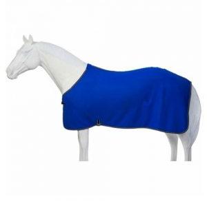 Joya International Plain Blue Horse Fleece Rug