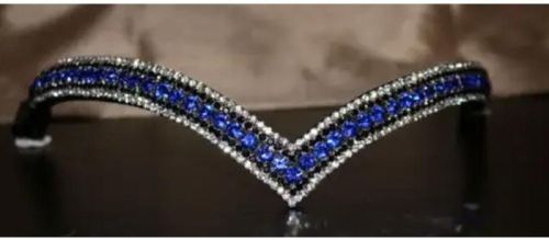 Leather High Quality Crystal Browband For Horse