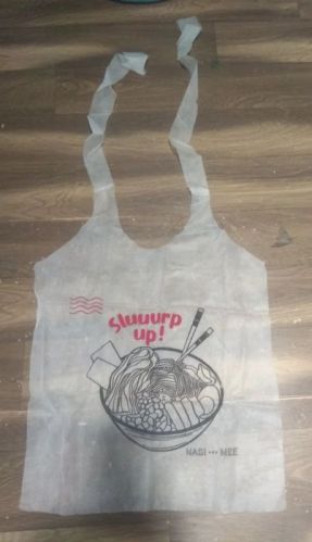 Printed Non Woven Disposable Kitchen Apron For Cooking