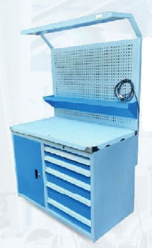 Steel Work Bench With Canopy For Office