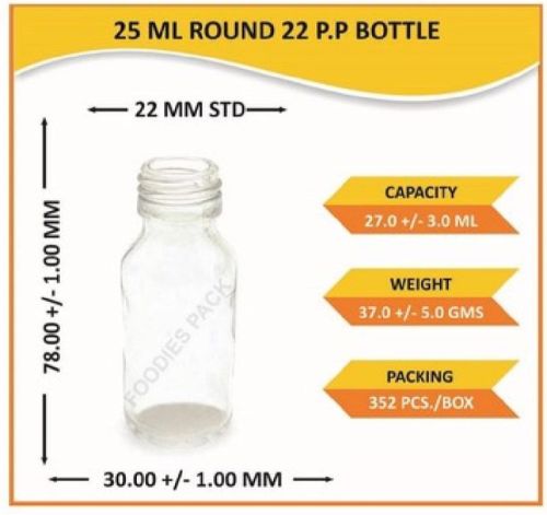 25ml Round Essense Bottles, For Drinking Purpose