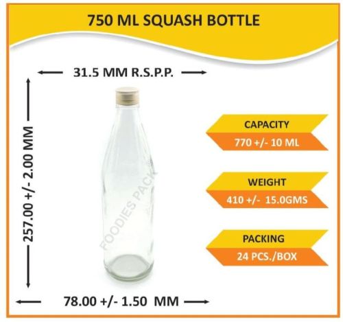 Glass Sharbat Bottles, For Beverage