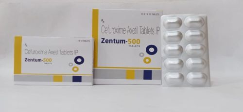Zentum 500 Cefuroxime Axetil Tablets, Color : Silver