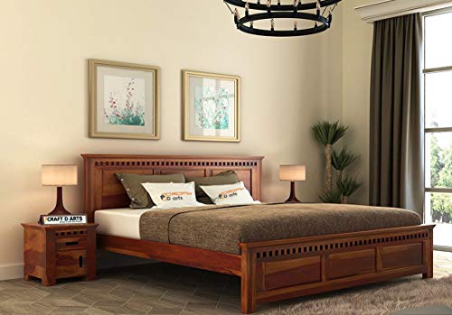 Polished Wooden Double Bed, For Home Use, Hotel Use