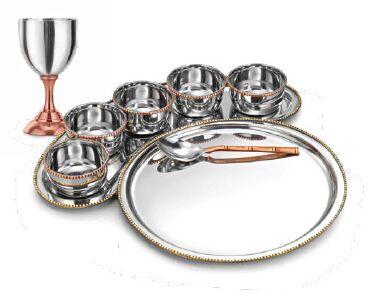 Stainless Steel Maharaja Bhog Dinner Thali Set