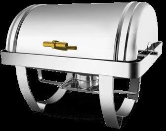 Stainless Steel Rectangular Roll Top For Restaurant, Hotel