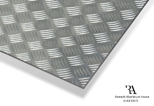 Hindalco/balco/jindal/virgo Aluminium Chequered Sheet, Color : Silver