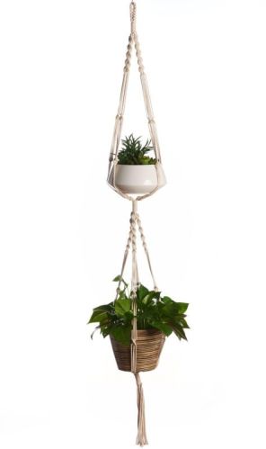 Home Decor Natural Cotton Macrame Table Runner, Color : Natural/customized Color