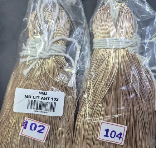 Polyester Dapka 102 & 104 Zari Thread, Color : Brown for Embroidery